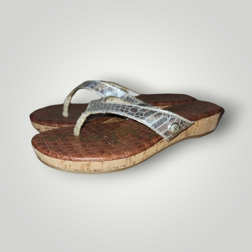 Sam Edelman ROMY Cork Wedge Sandal Womens Size 7.5